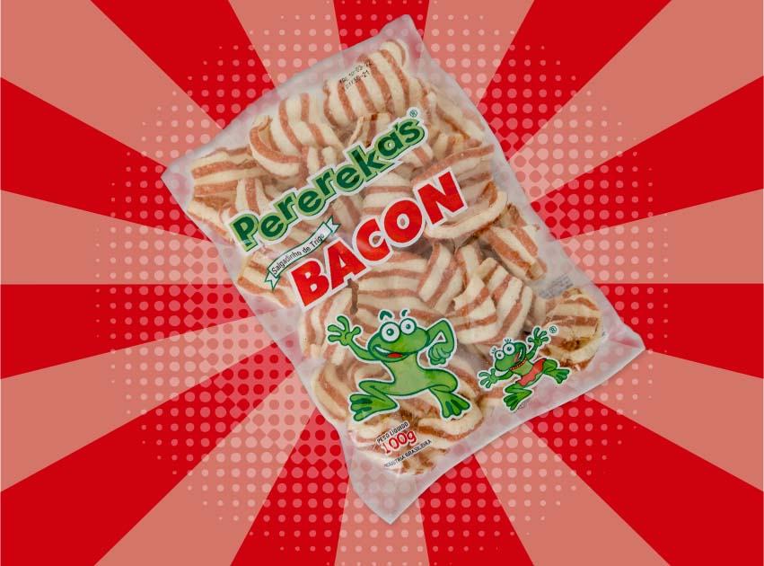 Pacote de Pererekas salgadinho sabor bacon